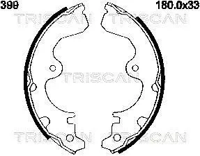 Комплект тормозных колодок TRISCAN 810013399