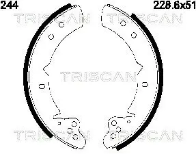 Комплект тормозных колодок TRISCAN 810013525