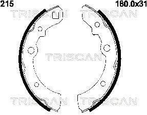 Комплект тормозных колодок TRISCAN 810014215