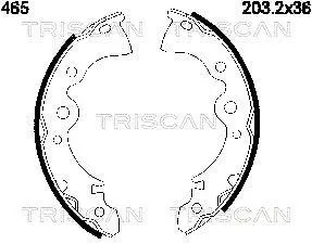Комплект тормозных колодок TRISCAN 810014465