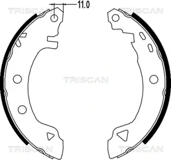 Комплект тормозных колодок TRISCAN 810015580