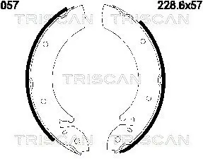Комплект тормозных колодок TRISCAN 810016057