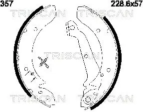 Комплект тормозных колодок TRISCAN 810016357