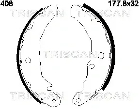 Комплект тормозных колодок TRISCAN 810016408