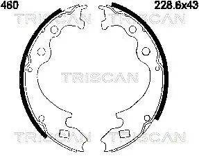 Комплект тормозных колодок TRISCAN 810016460