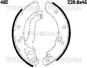 Комплект тормозных колодок TRISCAN 810016492