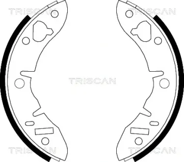 Комплект тормозных колодок TRISCAN 810017033