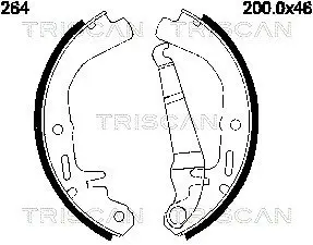 Комплект тормозных колодок TRISCAN 810024264