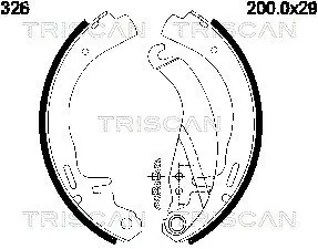 Комплект тормозных колодок TRISCAN 810024326