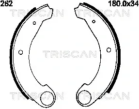 Комплект тормозных колодок TRISCAN 810038262