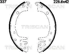 Комплект тормозных колодок TRISCAN 810042337