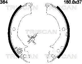 Комплект тормозных колодок TRISCAN 810042384