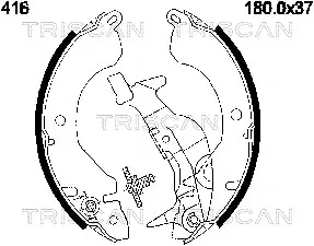 Комплект тормозных колодок TRISCAN 810042416