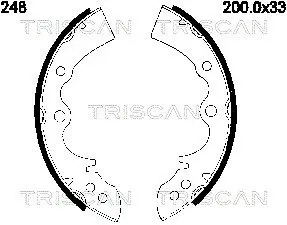 Комплект тормозных колодок TRISCAN 810050248