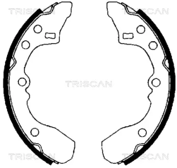 Комплект тормозных колодок TRISCAN 810050434