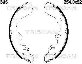 Комплект тормозных колодок TRISCAN 810060395