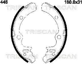 Комплект тормозных колодок TRISCAN 810068448