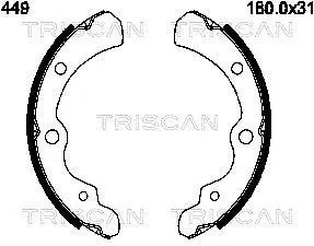 Комплект тормозных колодок TRISCAN 810068449 (фото 1)