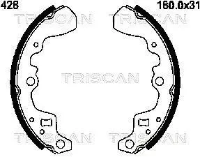 Комплект тормозных колодок TRISCAN 810069428