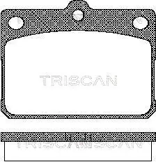 Комплект тормозных колодок, дисковый тормоз TRISCAN 811010009