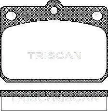 Комплект тормозных колодок, дисковый тормоз TRISCAN 811010027