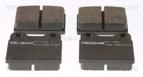 Комплект тормозных колодок, дисковый тормоз TRISCAN 811010202