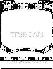 Комплект тормозных колодок, дисковый тормоз TRISCAN 811010425