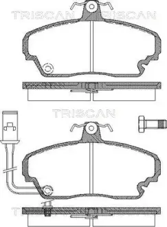 Комплект тормозных колодок, дисковый тормоз TRISCAN 811010508