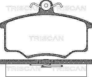Комплект тормозных колодок, дисковый тормоз TRISCAN 811010776