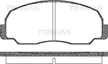 Комплект тормозных колодок, дисковый тормоз TRISCAN 811010834