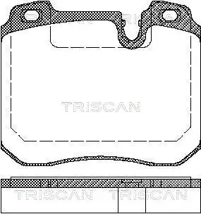 Комплект тормозных колодок, дисковый тормоз TRISCAN 811011014