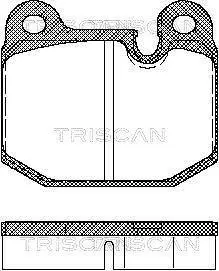 Комплект тормозных колодок, дисковый тормоз TRISCAN 811011784