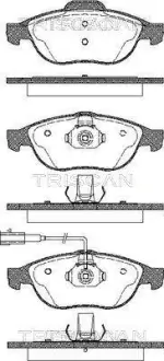 Комплект тормозных колодок, дисковый тормоз TRISCAN 811012009