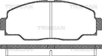 Комплект тормозных колодок, дисковый тормоз TRISCAN 811013017
