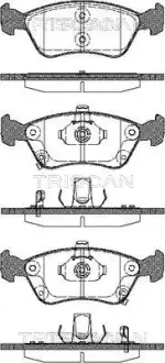 Комплект тормозных колодок, дисковый тормоз TRISCAN 811013018