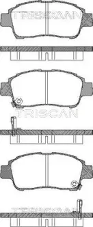 Комплект тормозных колодок, дисковый тормоз TRISCAN 811013019