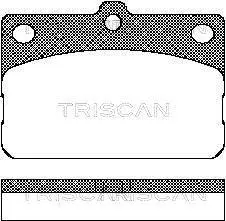 Комплект тормозных колодок, дисковый тормоз TRISCAN 811013029