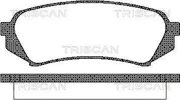 Комплект тормозных колодок, дисковый тормоз TRISCAN 811013049