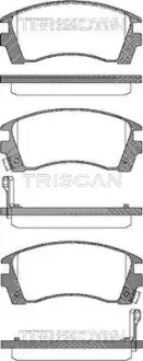 Комплект тормозных колодок, дисковый тормоз TRISCAN 811014004