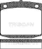 Комплект тормозных колодок, дисковый тормоз TRISCAN 811014023 (фото 1)