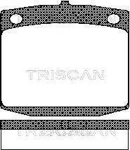Комплект тормозных колодок, дисковый тормоз TRISCAN 811014023