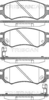 Комплект тормозных колодок, дисковый тормоз TRISCAN 811014026
