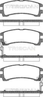 Комплект тормозных колодок, дисковый тормоз TRISCAN 811014031
