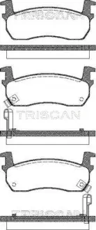 Комплект тормозных колодок, дисковый тормоз TRISCAN 811014927