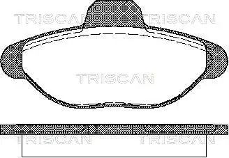 Комплект тормозных колодок, дисковый тормоз TRISCAN 811015001
