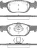 Комплект тормозных колодок, дисковый тормоз TRISCAN 811015010 (фото 1)