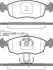 Комплект тормозных колодок, дисковый тормоз TRISCAN 811015015 (фото 1)