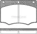 Комплект тормозных колодок, дисковый тормоз TRISCAN 811016839 (фото 1)