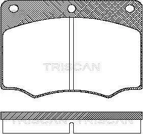 Комплект тормозных колодок, дисковый тормоз TRISCAN 811016839