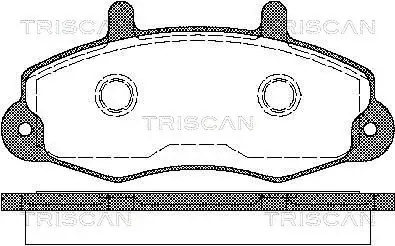 Колодки гальмівні передні TRISCAN 811016969